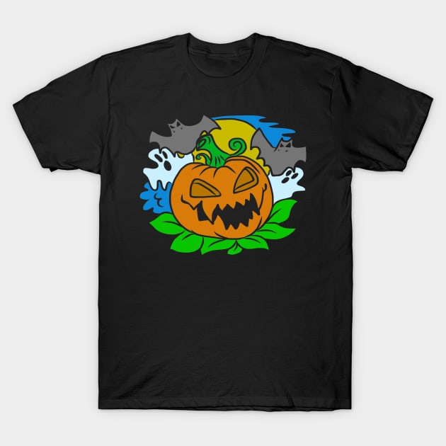 Helloween tshirt with nice Horro motive for creepy people T-Shirt by KK-Royal